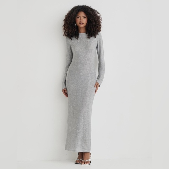 4th and Reckless Sisca Dress in Navy Sequin Sparkle - Picture 2 of 7